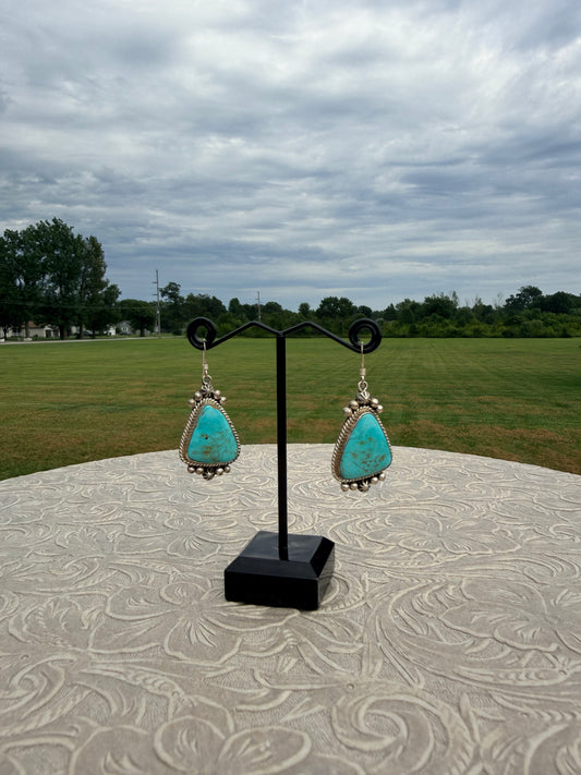 C. Wiley Turquoise Dangle Earrings