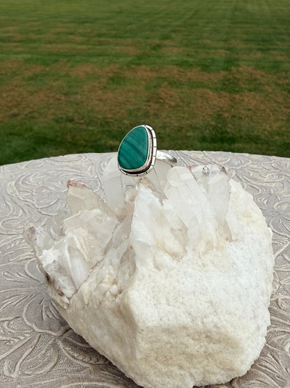 Freeform Malachite Ring