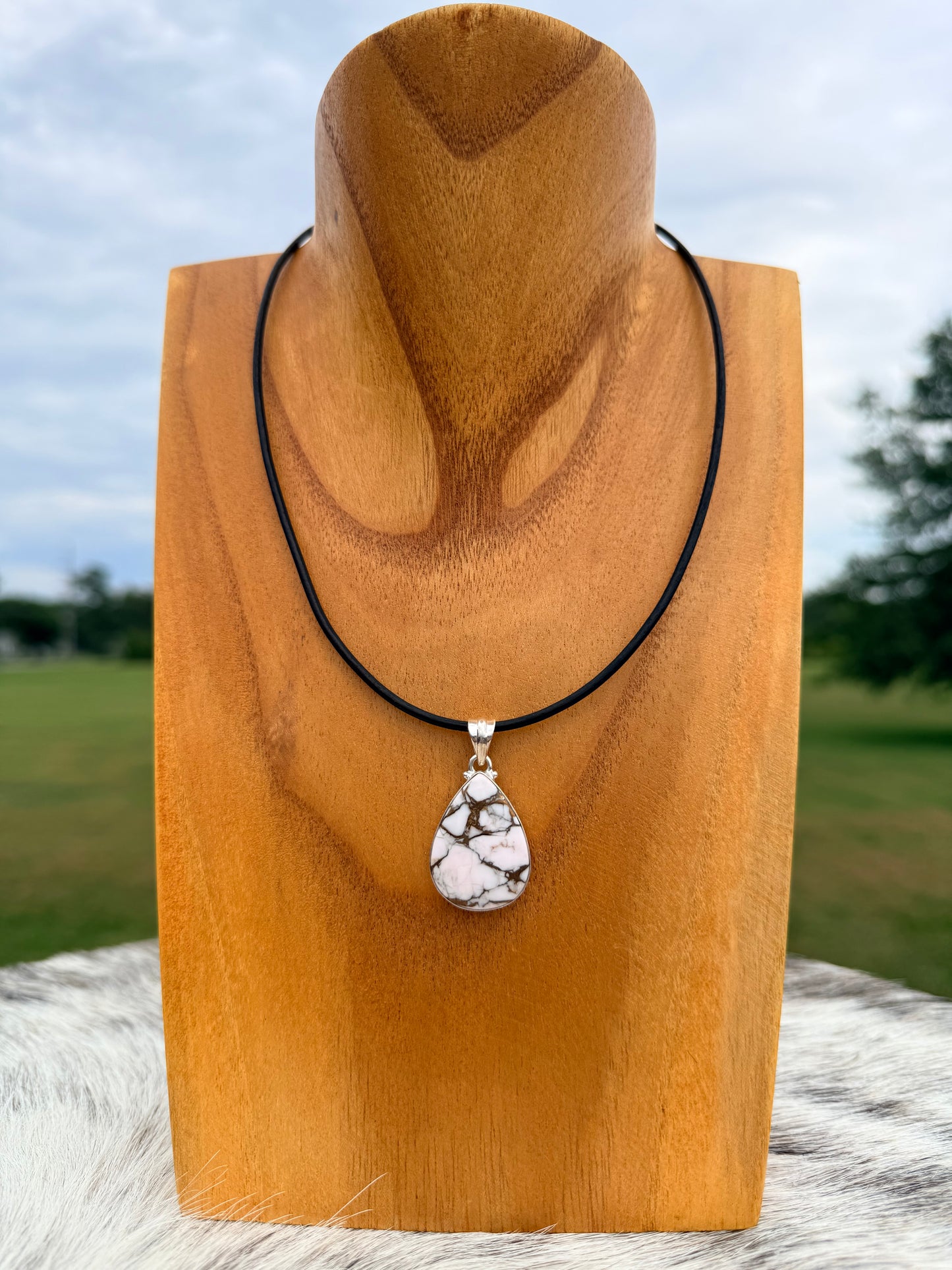 Teardrop Magnesite Pendant