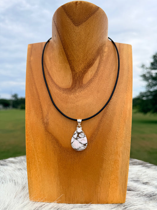 Teardrop Magnesite Pendant