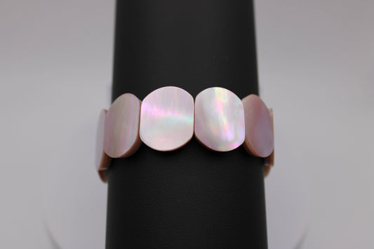 Pink Mother of Pearl Circular Bracelet