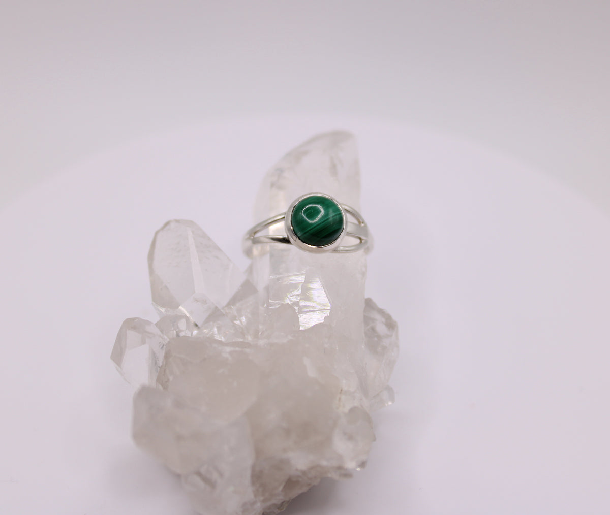Circular Malachite Ring