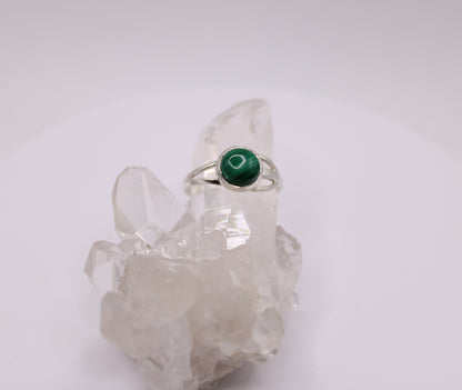 Circular Malachite Ring