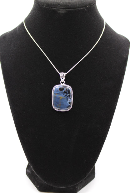 Rectangular Pietersite Pendant