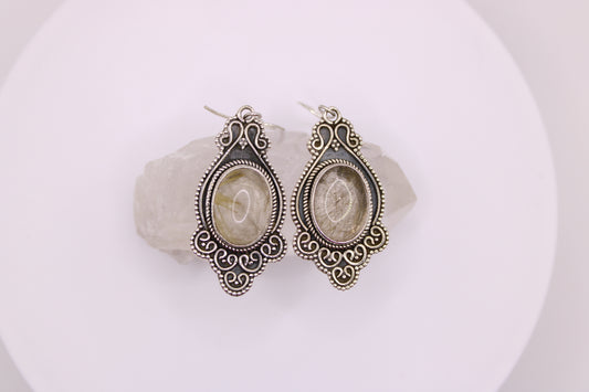 Rutilated Quartz Earrings