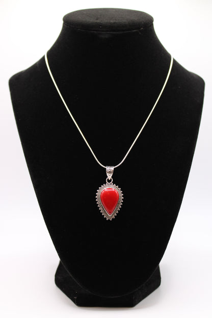 Red Coral Pendant