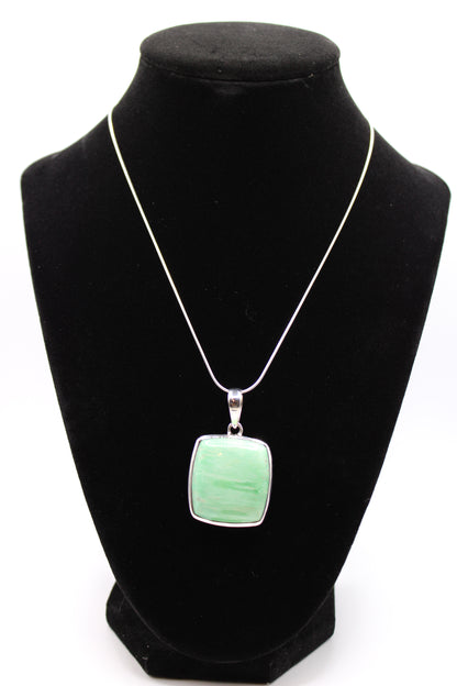 Square Variscite Pendant