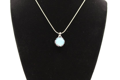 Blue Chalcedony Sphere Pendant