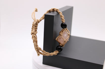 Adjustable Crystal Cage Rope Bracelets