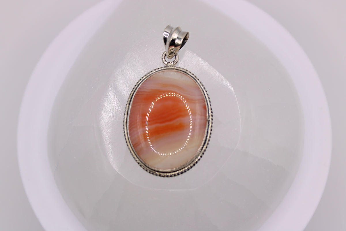 Orange Agate Pendant