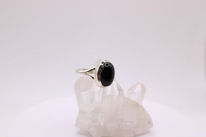 Oval Black Onyx Ring