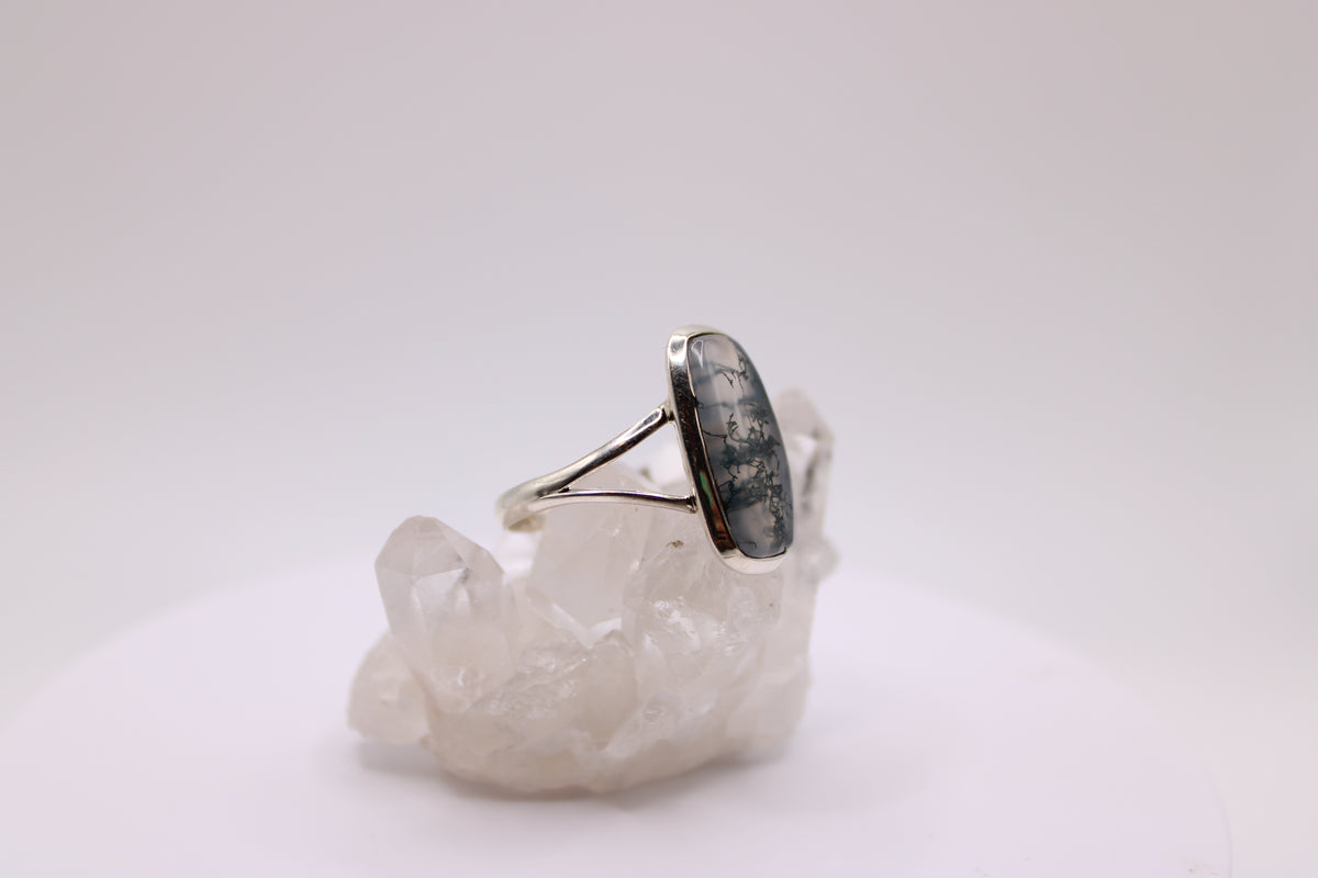 Moss Agate Ring