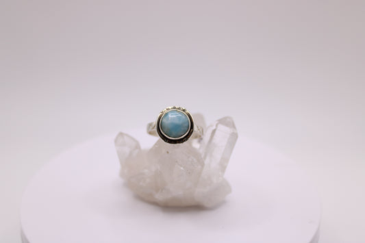 Round Larimar Ring