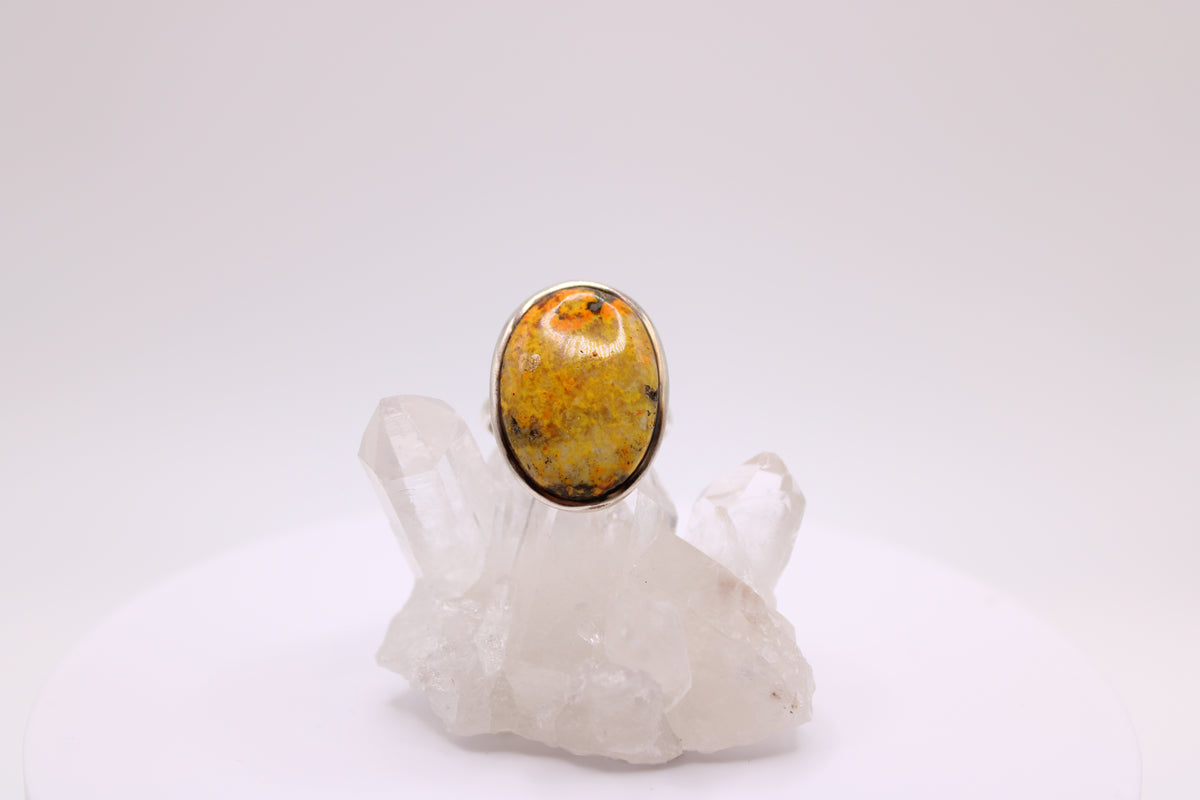 Oval Bumblebee Jasper Ring