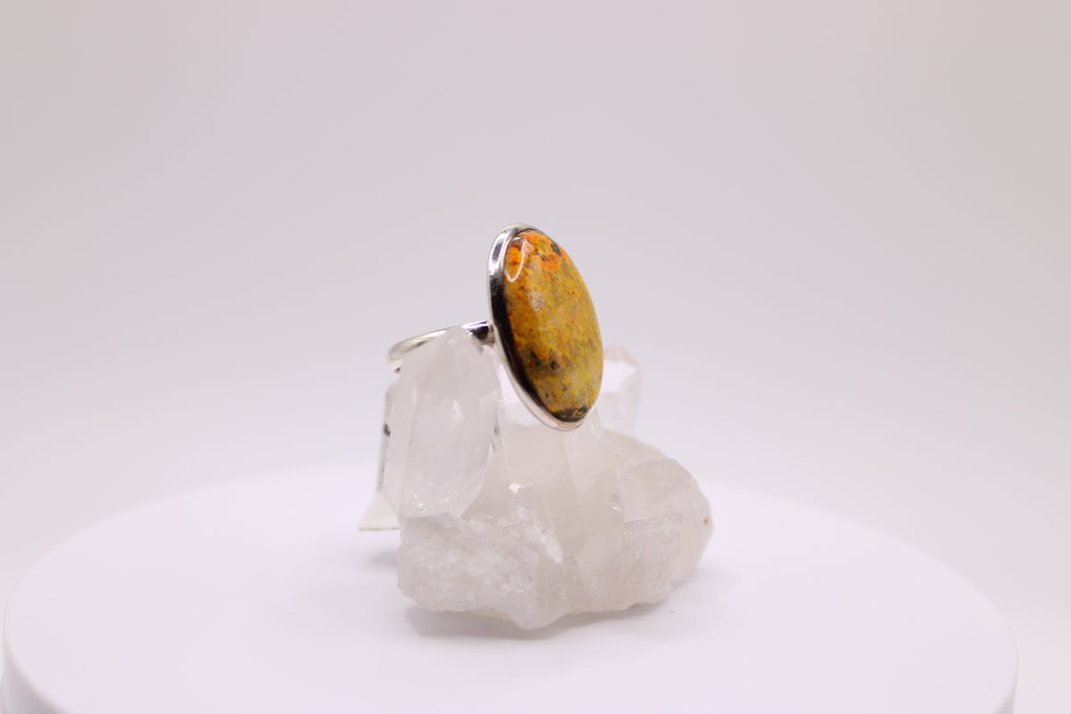 Oval Bumblebee Jasper Ring