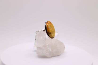 Oval Bumblebee Jasper Ring