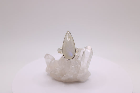 Tear Drop Moonstone Ring