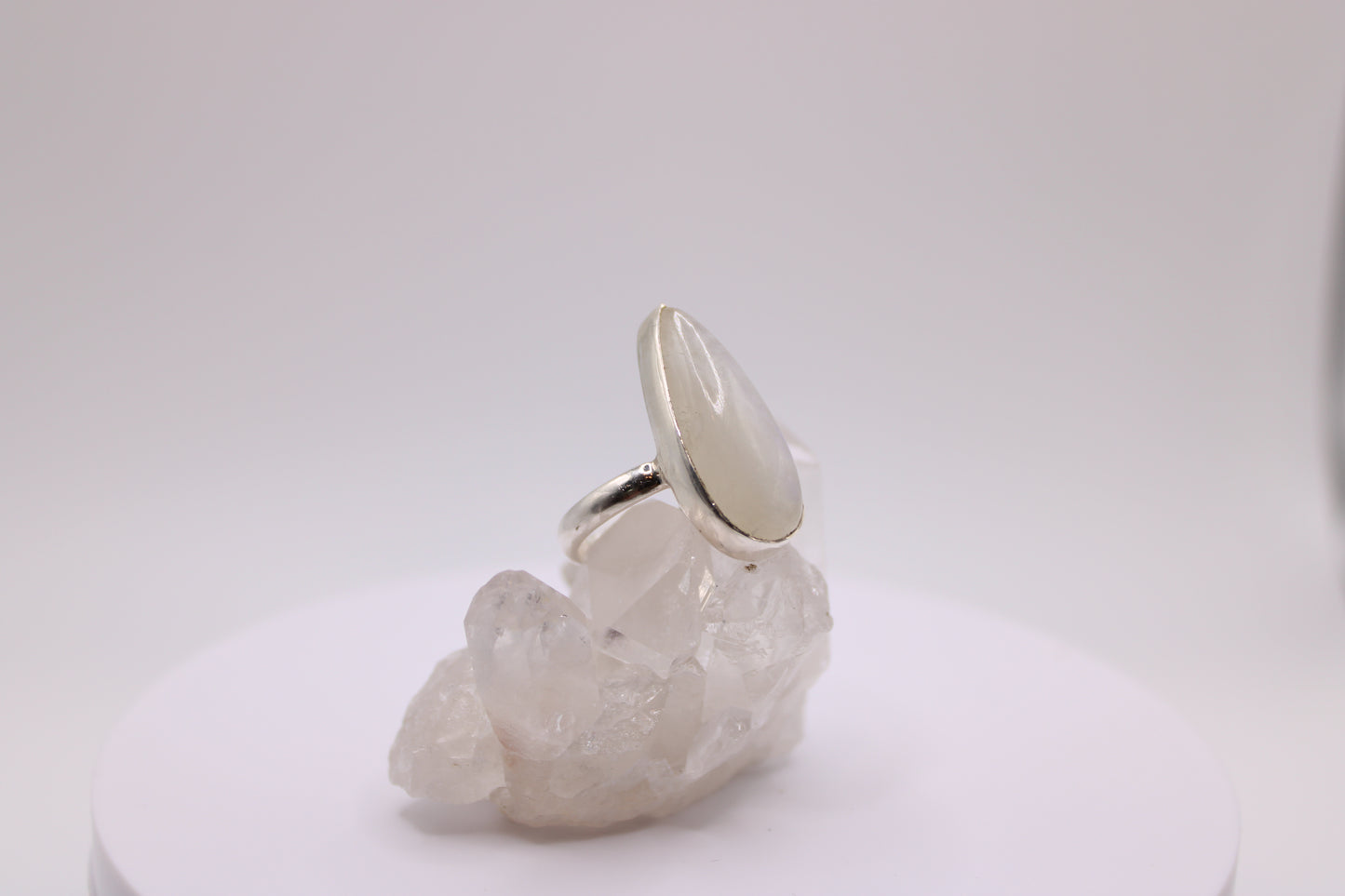 Tear Drop Moonstone Ring