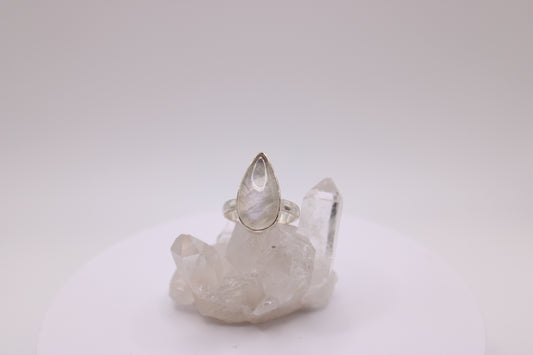 Tear Drop Moonstone Ring