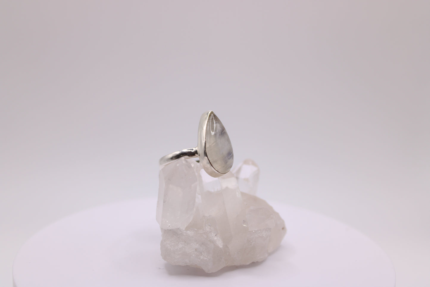 Tear Drop Moonstone Ring