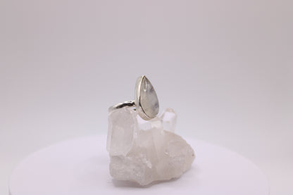 Tear Drop Moonstone Ring