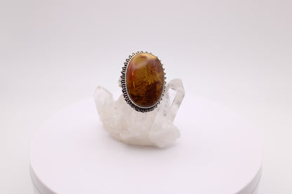 Oval Bumblebee Jasper Ring
