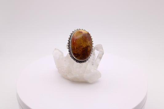 Oval Bumblebee Jasper Ring