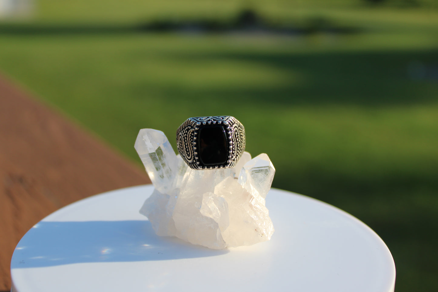 Rectangle Snake Band Ring