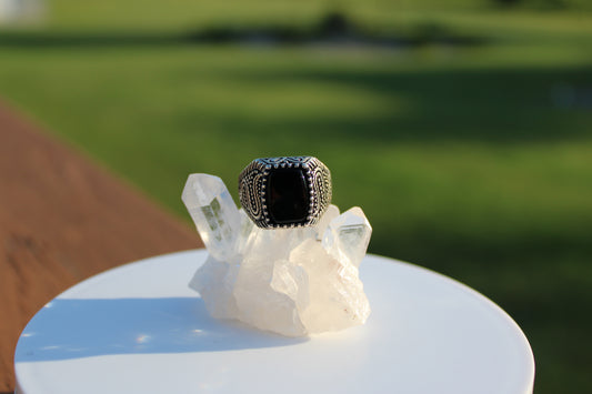Rectangle Snake Band Ring