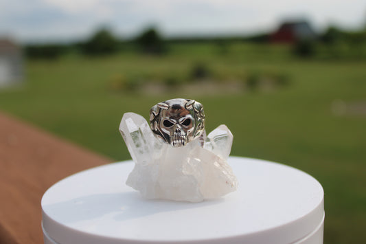 Horn Skull Men's Ring