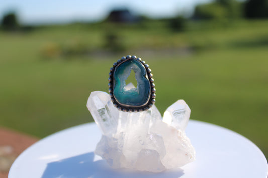 Agate Geode Ring