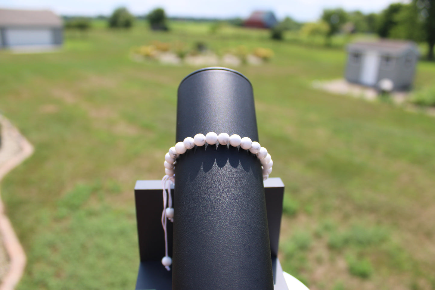 6mm Howlite Adjustable Bracelet