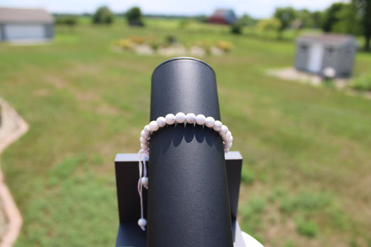 6mm Howlite Adjustable Bracelet