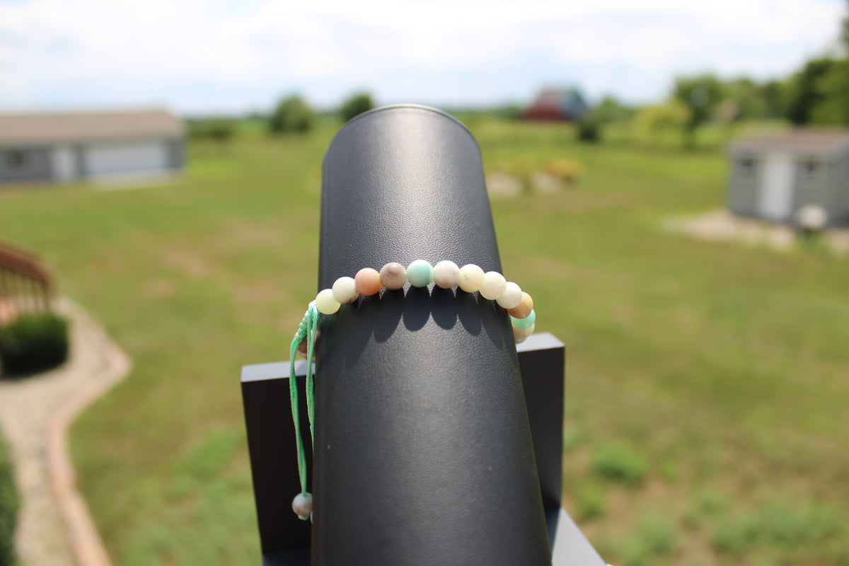 8mm Amazonite Adjustable Bracelet