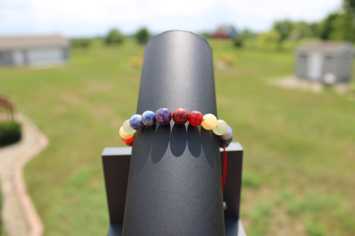 8mm Chakra Adjustable Bracelet