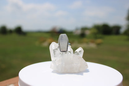 Moonstone Coffin Ring