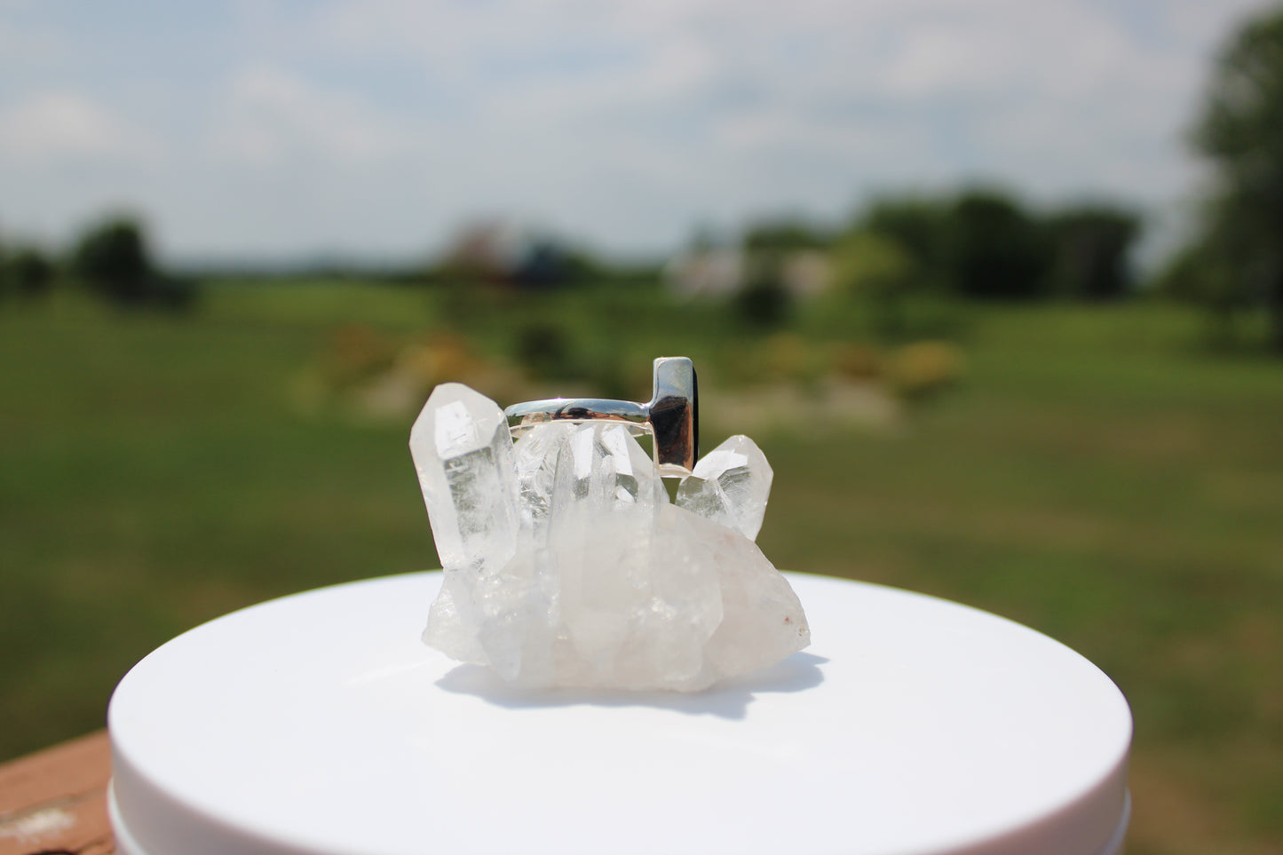 Black Agate Coffin Ring