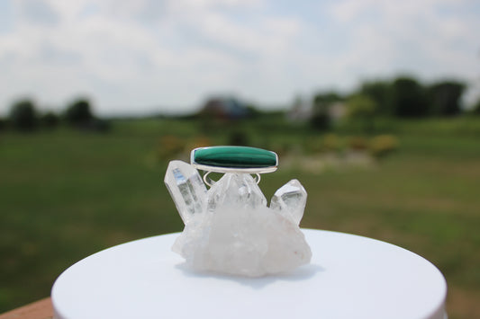 Bar Malachite Ring