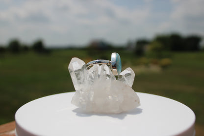 Pear Shaped Larimar Ring