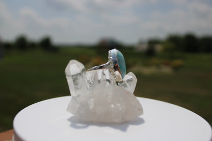 Marquise Larimar Ring