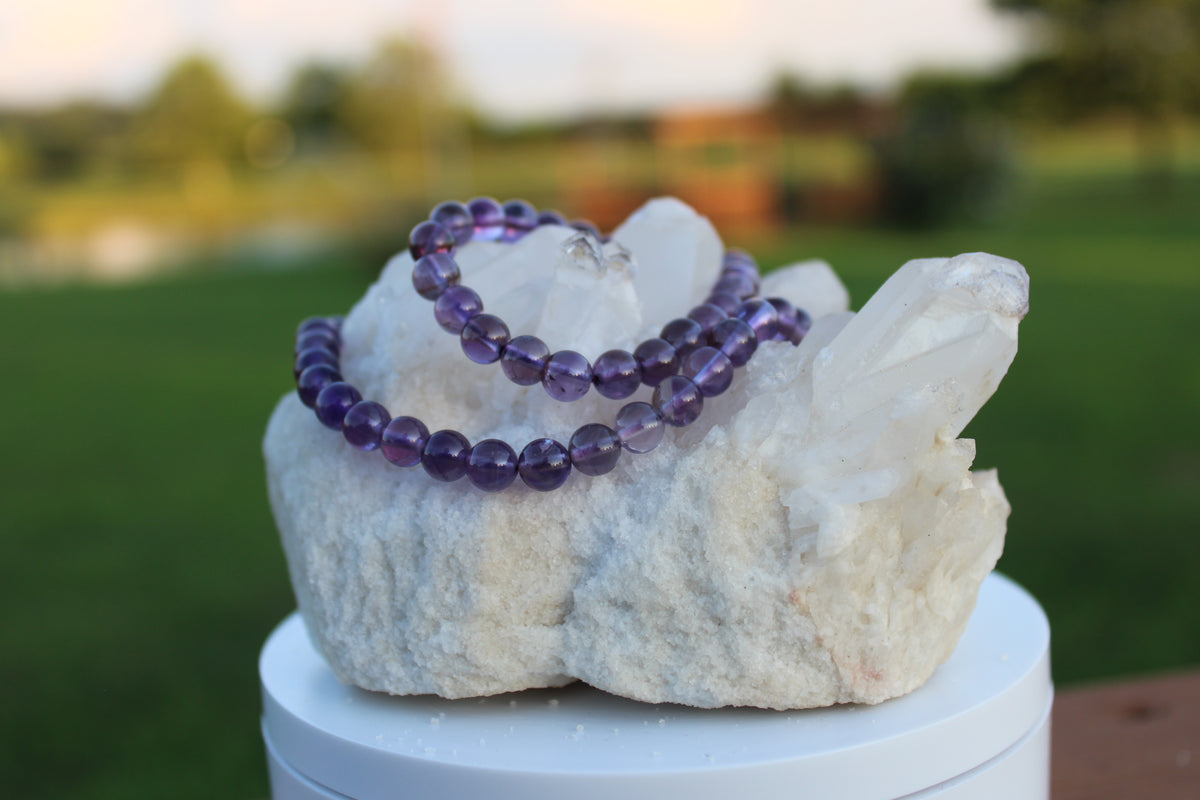 6mm Amethyst Necklace