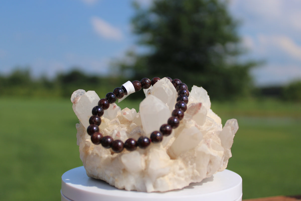 8mm Garnet Bracelet