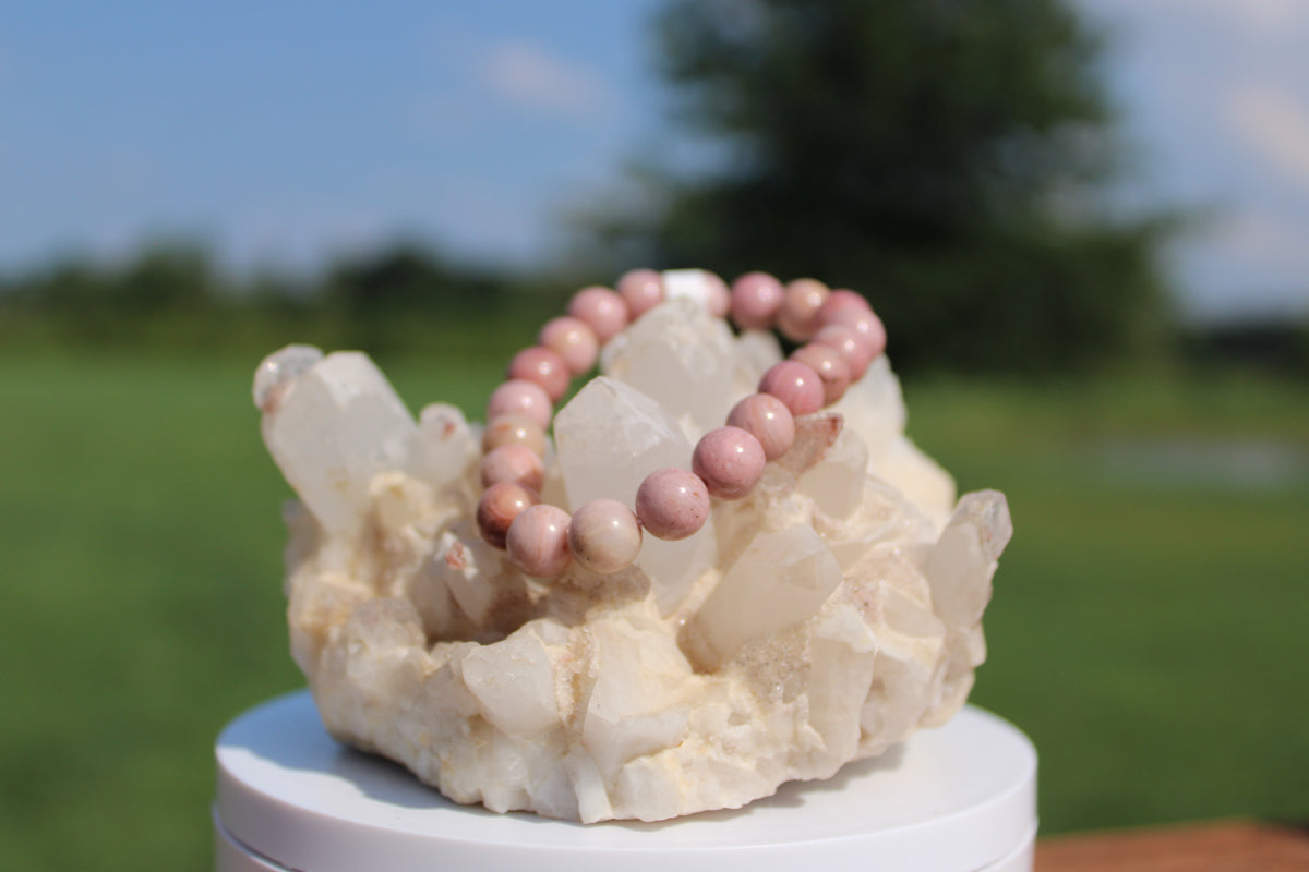 8-8.5MM Rhodonite Bracelet