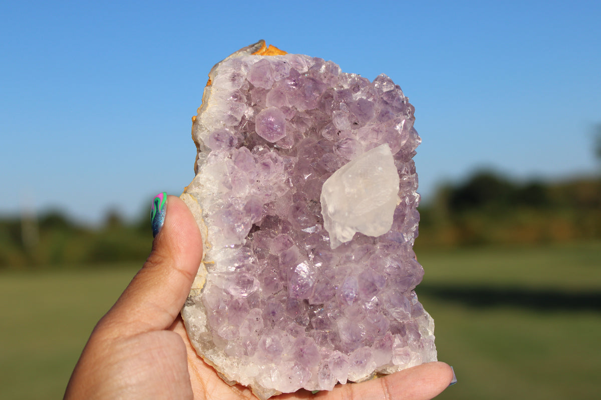 Raw Amethyst w/Calcite