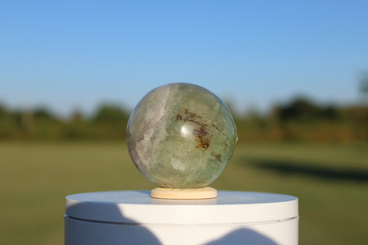 Green Fluorite Spheres