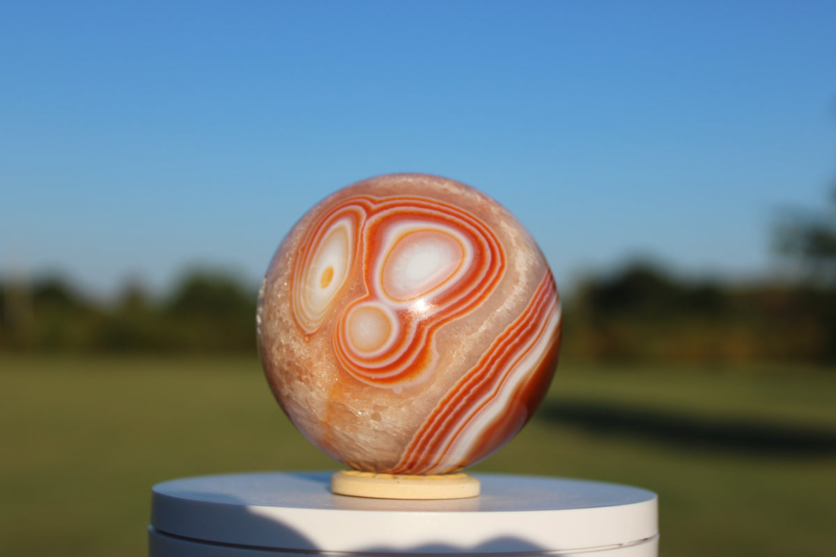 Carnelian Sphere - 71mm