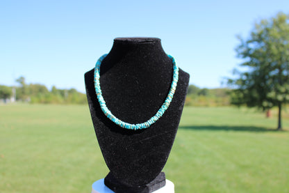 Square Heishi Turquoise Necklace