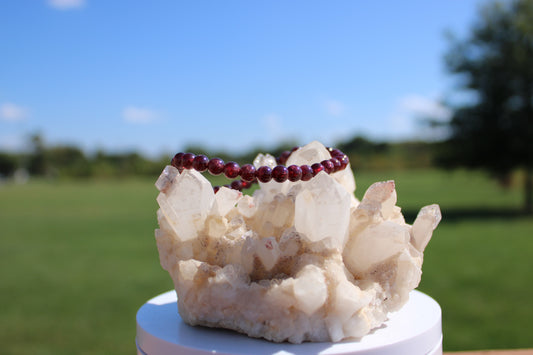 6mm Garnet Bracelet