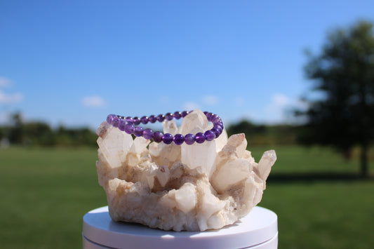 6MM Amethyst Bracelet