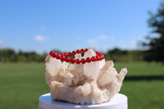 6mm Carnelian Bracelet